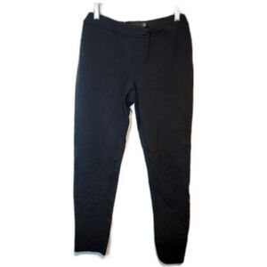 Noir Black Pull-on Elastic Waist Cropped Ankle Pants Size Small